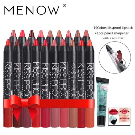 Wholesale Menow Cosmetic Kiss Proof Moisturizing Long Lasting