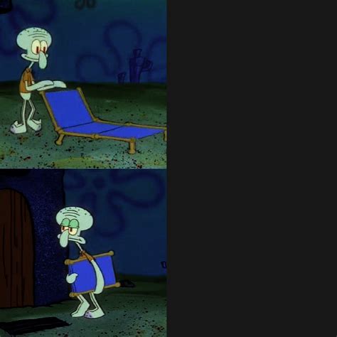 Dark Mode Friendly Squidwards Lounge Chair Rmemetemplatesofficial