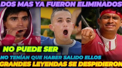 ATENCIÓN Ya hay dos eliminados más en tiempo real DOS leyendas se