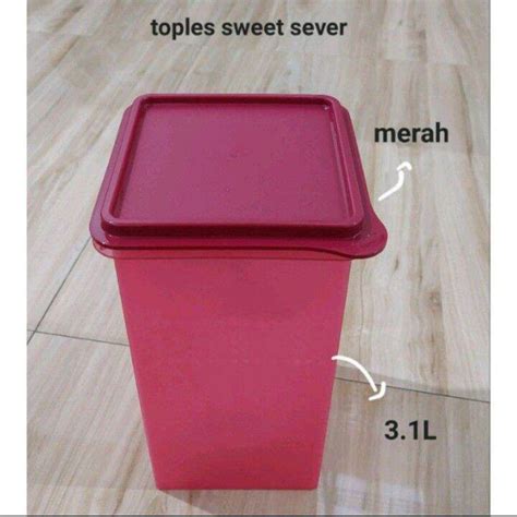 Tupperware Mosaic Sweet Saver L Toples Kotak Toples Kue