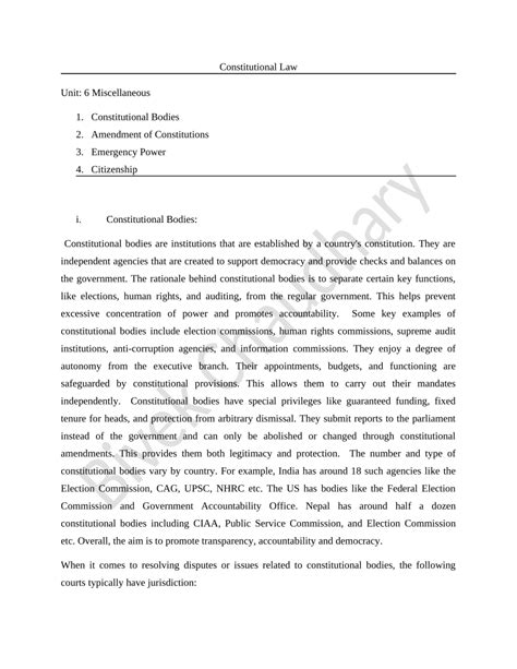 Pdf Constitutional Law Ii