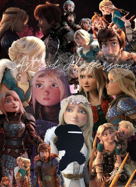 Astrid Hofferson Collage 2 Como Treinar Seu Dragão Tela De Bloqueio