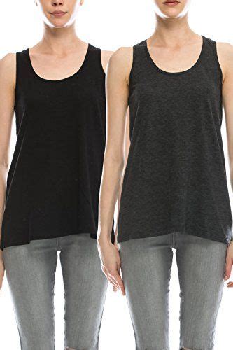 Ettellut Cotton Loose Fit Tank Tops Relaxed Athletic Workout Flowy For