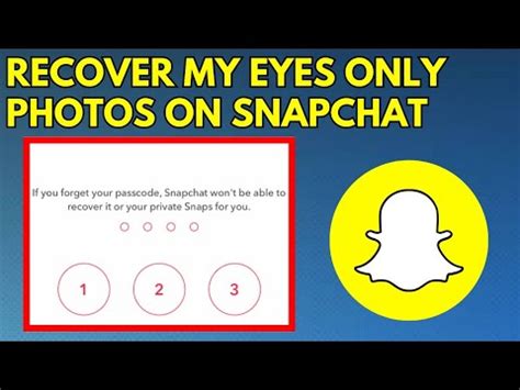 How To Recover My Eyes Only Photos On Snapchat Recover My Eyes Only