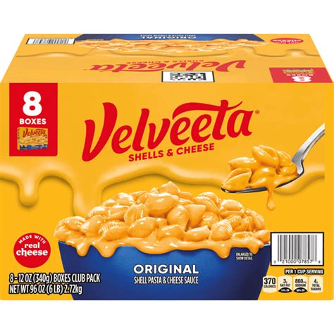 Velveeta Shells Cheese Original Shell Pasta Cheese Sauce Meal 8 Ct