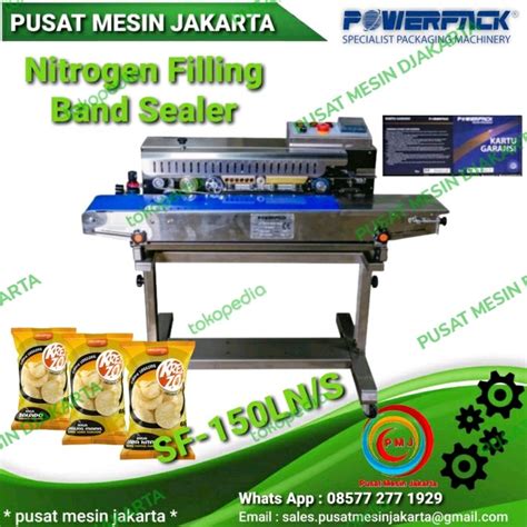 Jual SF 150LN S CONTINUOUS BAND SEALER ISI ANGIN NITROGEN POWERPACK