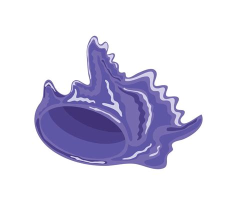 Purple Sea Shell 10423896 Vector Art At Vecteezy