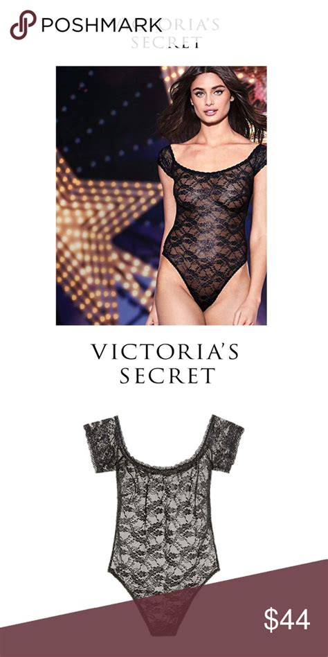 Nwt Victoria S Secret Black Lace Bodysuit Victoria S Secret Fashion