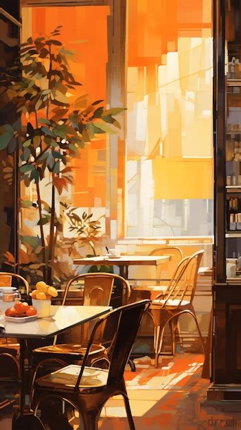 Premium AI Image | Cafe interior