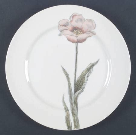 Pastel Poppy White Background Dinner Plate By Fitz Floyd