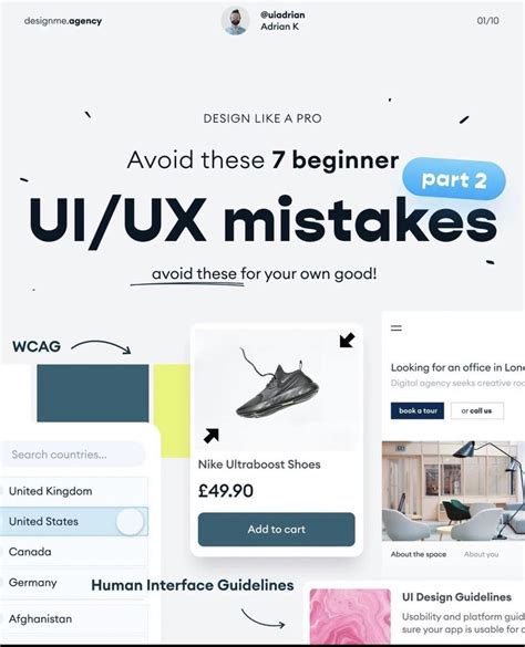 7 mistakes you should avoid as a UI UX Begginner المسلسل من Design