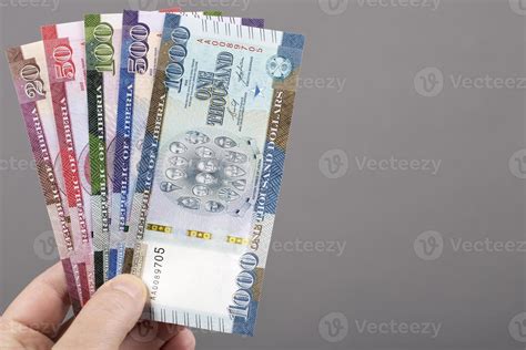 Liberian dollar - new series of banknotes on a gray background 22540668 ...