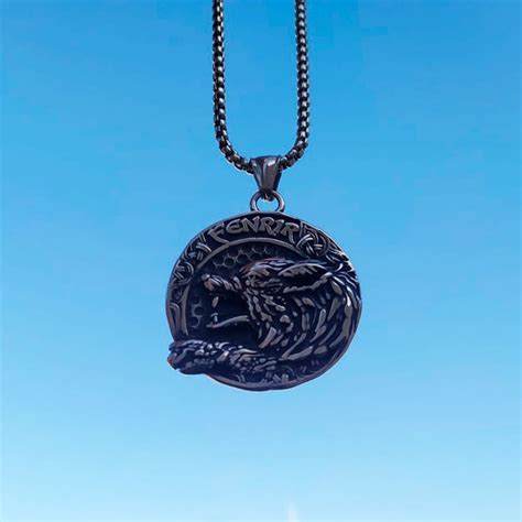 Colar Pingente Medalhão Nordico Lobo Viking Fenrir Bag Parcelamento