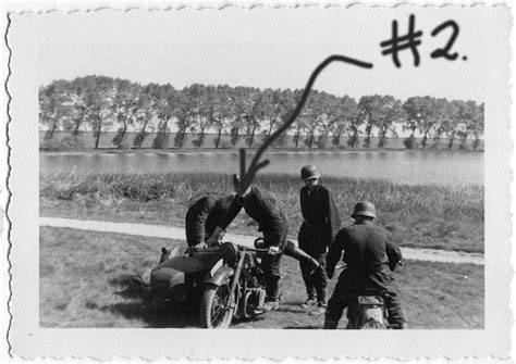 Orig Foto Luftwaffe Krad Motorkrad Soldaten Wehrmacht Postimages