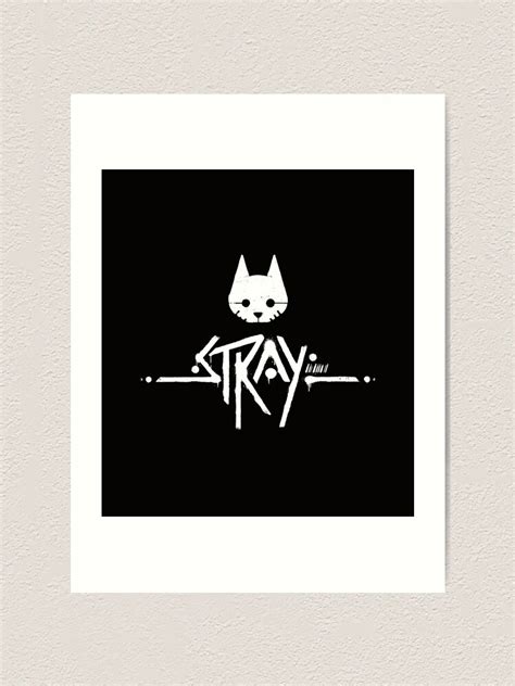 Stray Cat Game Stray Logo Art Print For Sale By Zoon Shop Redbubble