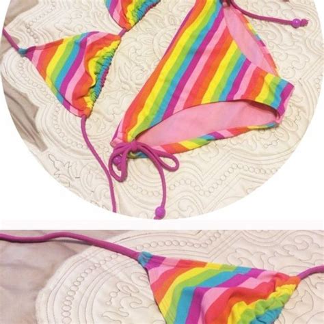 Rainbow Bikini Rainbow Bikini Bikinis Women Shopping 11232 Hot Sex