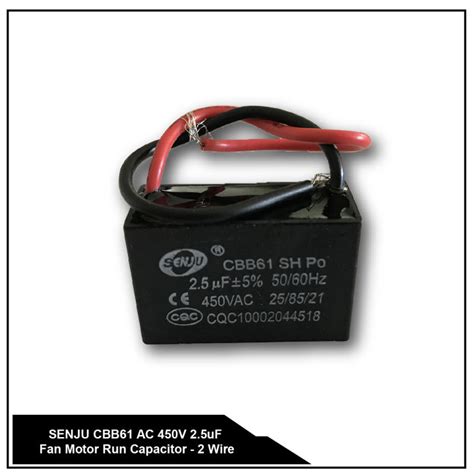 SENJU CBB61 Starting Capacitance AC 450V Fan Motor Run Capacitor Clip