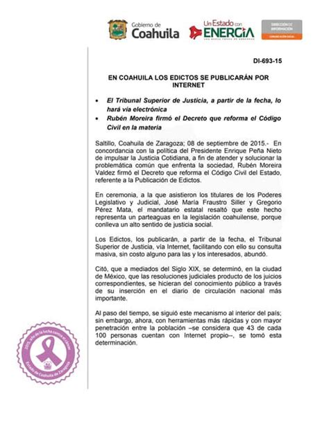 Solicitud De Notificacion Por Edictos