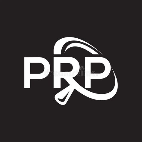 PRP Letter Logo Design on Black Background.PRP Creative Initials Letter Logo Concept Stock ...