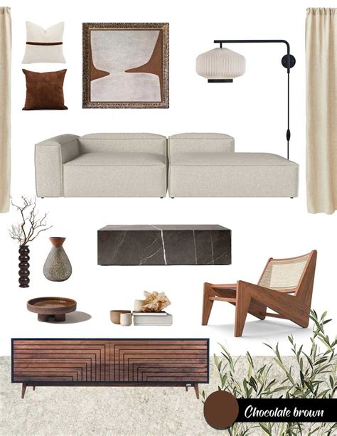 Contemporary living room design in Brown Color Trend | Contemporary living room design ...