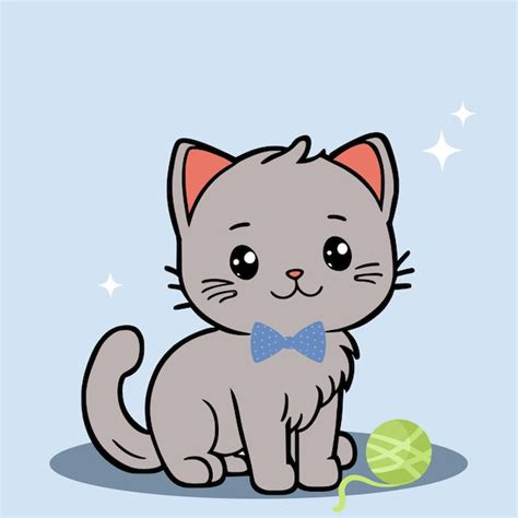 Desenho De Gato Pequenininho