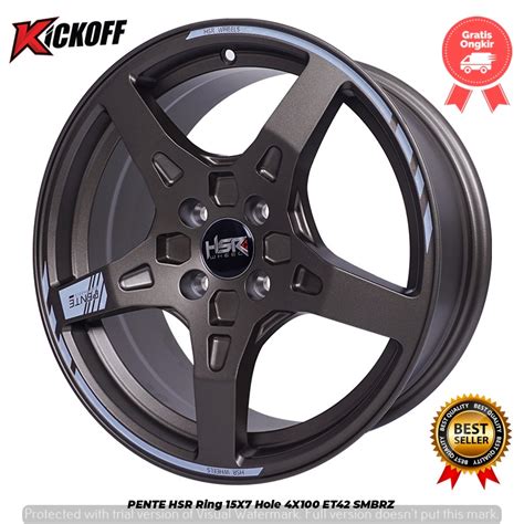 Jual Promo Velg Mobil Hsr Pente Ring Pcd X Untuk Nissan March