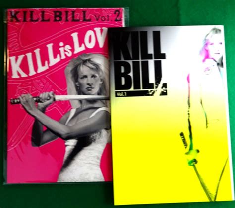 Quentin Tarantino Kill Bill Vol 1 And 2 Kill Is Love Japanese Movie Programs Lot Ebay