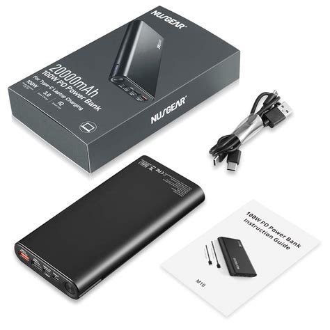 W Power Bank With Mah Power Delivery Charger Nusgear Portable