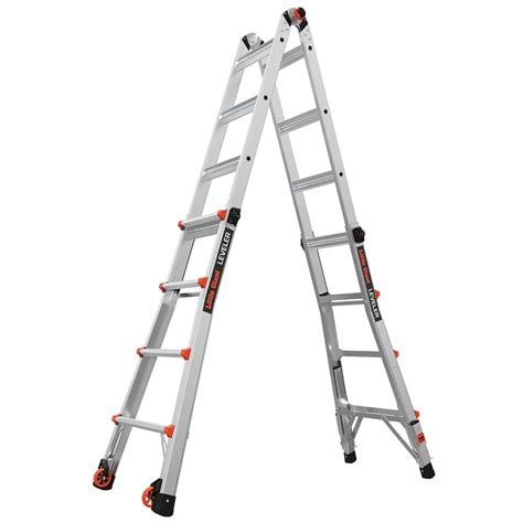 Little Giant Ladders Leveler M17 With Leg Levelers Aluminum 18 Ft Reach Type 1aa 375 Lb Capacity