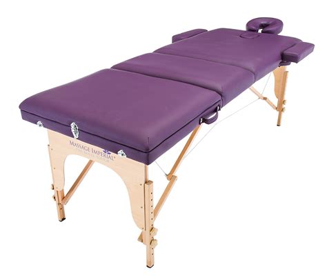 Massage Imperial® Deluxe Lightweight Purple 3 Section Portable Massage