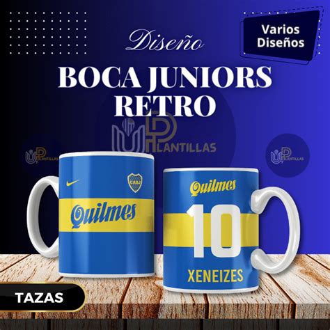 Plantillas Para Tazas Dise O Boca Juniors Retro Plantillas Uy