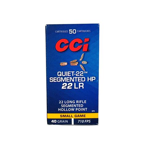 CCI 22lr Quiet 22 2 59g 50 Ptr Segmented HP 216m S Sissos Fi