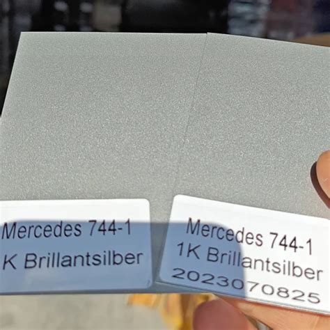 Used Car Repair Mercedes Benz 1K Brillantsilber 744 Color Code