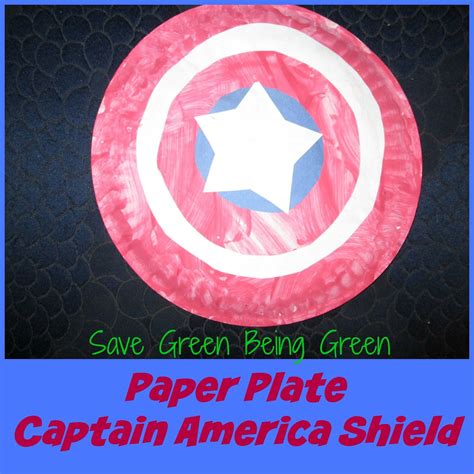 Paper Plate Captain America Shield Craft Captain America Shield