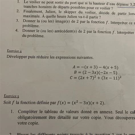 Exercice 4 Développer puis réduire les expressions suivantes A x 3 4