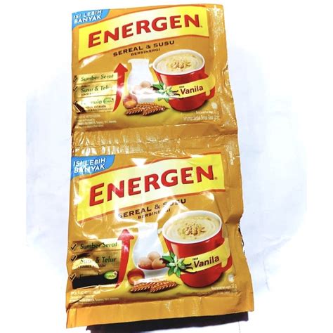 Jual Energen Rasa Vanila 1 Renceng Isi 10 Pcs X 32g Shopee Indonesia