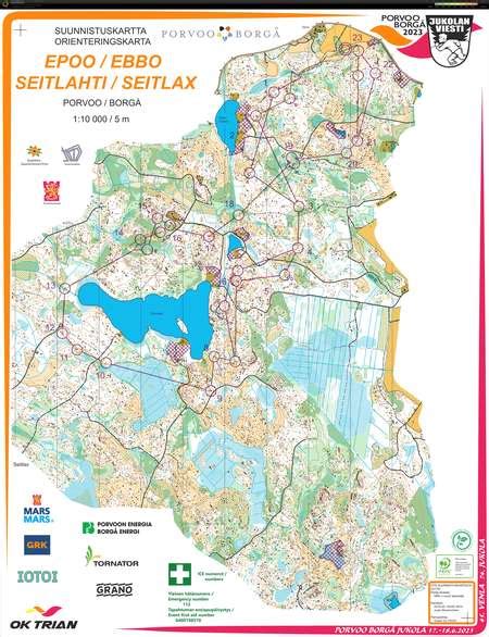 Orienteering Maps On Twitter Jukola 2023 4 Osuus June 18th 2023