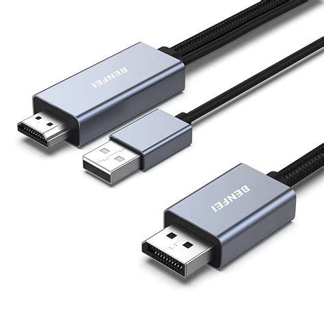 Amazon Benfei Hdmi To Displayport Cable Feet Hdmi Source To