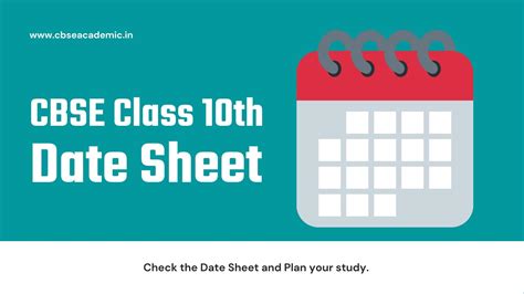 Cbse Class 10 Date Sheet 2024 Released Pdf Download