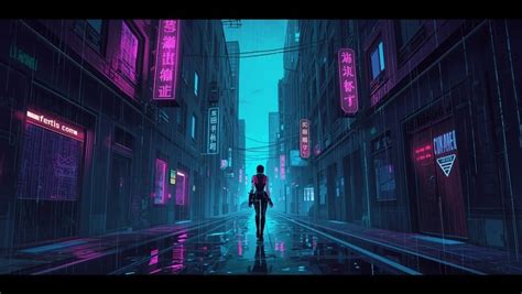 neon cyberpunk alley image cyberpunk neon pixel