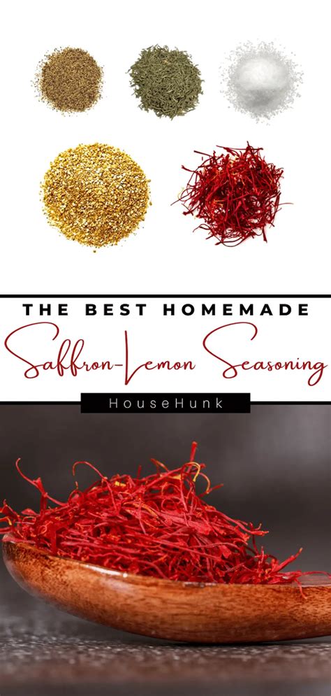 Homemade Saffron-Lemon Seasoning - House Hunk