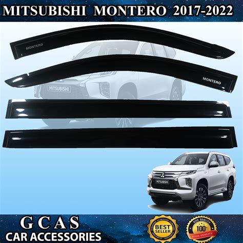 2017 2023 Mitsubishi All New Montero Sports Rain Visor Rain Gutter