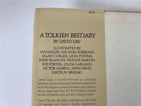 1979 Book A Tolkien Bestiary By David Day