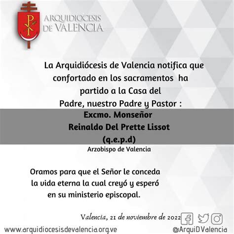 Falleció monseñor Reinaldo Del Prette noticiacn