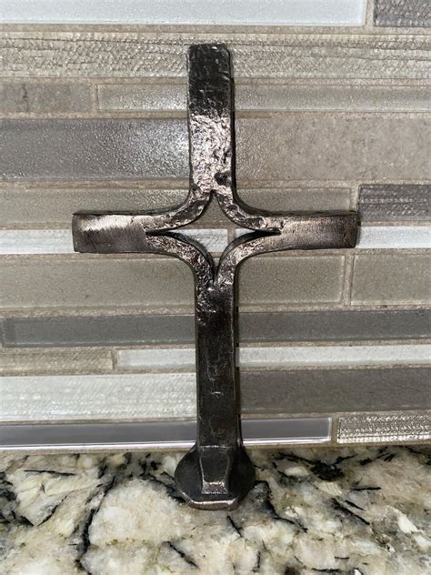 Cross Made From Railroad Spikes Etsy