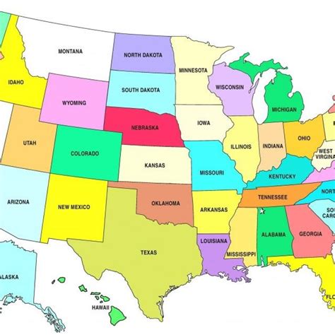 States Map Labeled