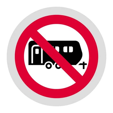 No Camping Sign Vector Art Stock Images Depositphotos