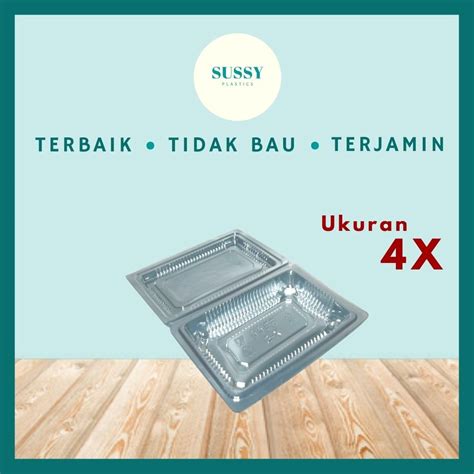 Jual Plastik Mika Kue Ukuran X Isi Pcs Mika Kotak Makan Box