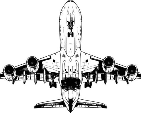 Plane Black And White Vector Art, Icons, and Graphics for Free Download