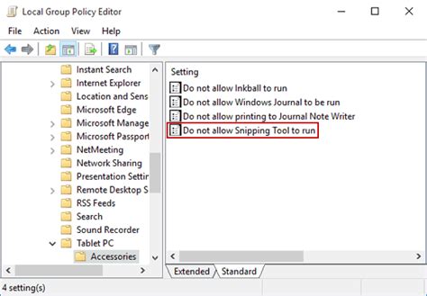 Disable Or Enable Snipping Tool In Windows 10